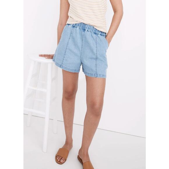Madewell Pants - Madewell NWT Denim Easy Pull-On Shorts Women’s Size XL Rathmore Wash
